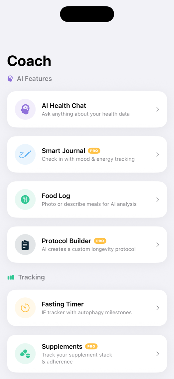 Coach hub with AI features and tracking tools