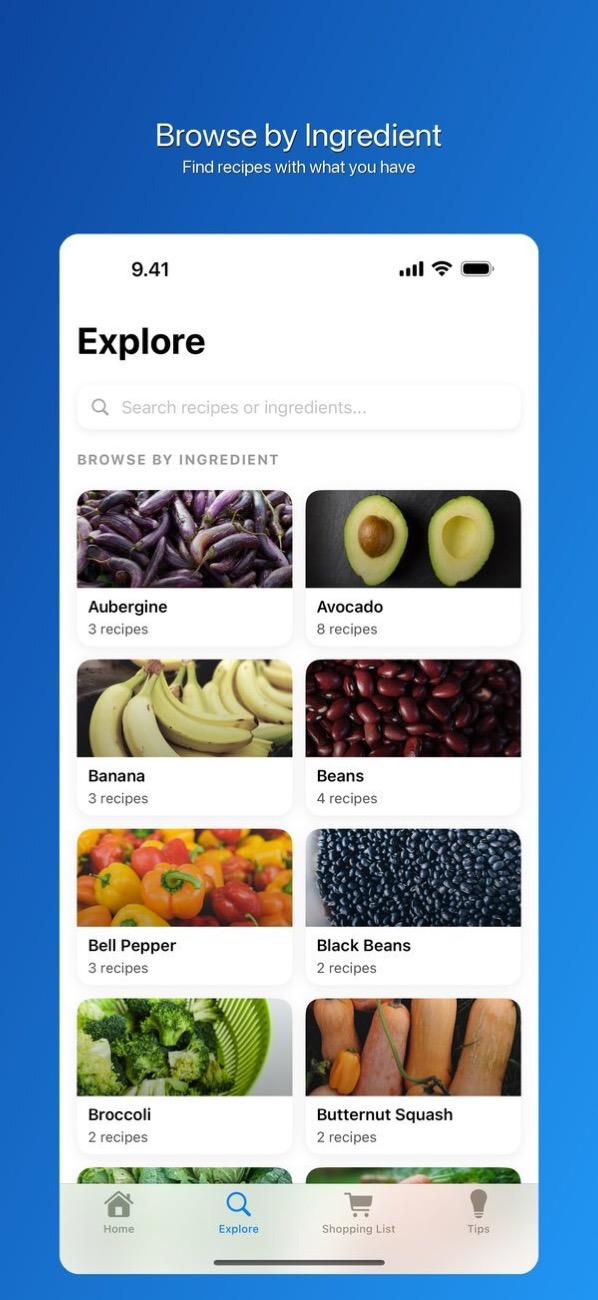 Browse recipes